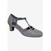 Wide Width Women's Heidi Pump by Ros Hommerson in Silver Iridescent Glitter (Size 8 W)