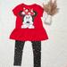 Disney Matching Sets | Disney Minnie Mouse 2pc Outfit Size 6x | Color: Black/Red | Size: 6xg