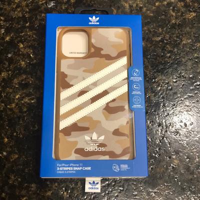 Adidas Cell Phones & Accessories | Adidas Iphone 11 Three Stripes Camo Snap Case New | Color: Tan/White | Size: Iphone 11