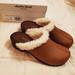 Anthropologie Shoes | Charles David Faux Shearling Lined Clogs | Color: Brown/Cream | Size: 36eu