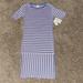 Lularoe Dresses | Lularoe Striped Julia Dress Purple/Emerald Size Small Nwt | Color: Green/Purple | Size: S