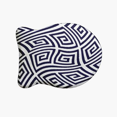 e by design Geometric Fish Shape Pet Feeding Placemat in Blue, Size 0.5 H x 19.0 W x 14.0 D in | Wayfair PMFGN9ABL1
