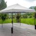 FDW 9.5 Ft. W x 18.5 Ft. D Steel Pop-Up Canopy Metal/Steel/Soft-top in Black/Gray/White | 121.6 H x 114.1 W x 222.8 D in | Wayfair PC-660-White