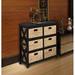 Moise Solid Wood 6 - Drawer Storage Drawer Solid Wood in Black Laurel Foundry Modern Farmhouse® | 30 H x 29.25 W x 15.5 D in | Wayfair