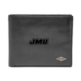 Men's Fossil Black James Madison Dukes Leather Ryan RFID Flip ID Bifold Wallet