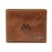 Men's Fossil Brown Minnesota Golden Gophers Leather Ryan RFID Passcase Wallet