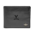 Men's Fossil Black Virginia Cavaliers Leather Ryan RFID Flip ID Bifold Wallet