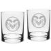Colorado State Rams 14oz. 2-Piece Classic Double Old-Fashioned Glass Set
