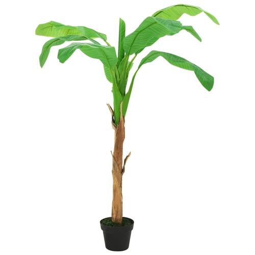 vidaXL Künstlicher Bananenbaum mit Topf 165 cm Grün