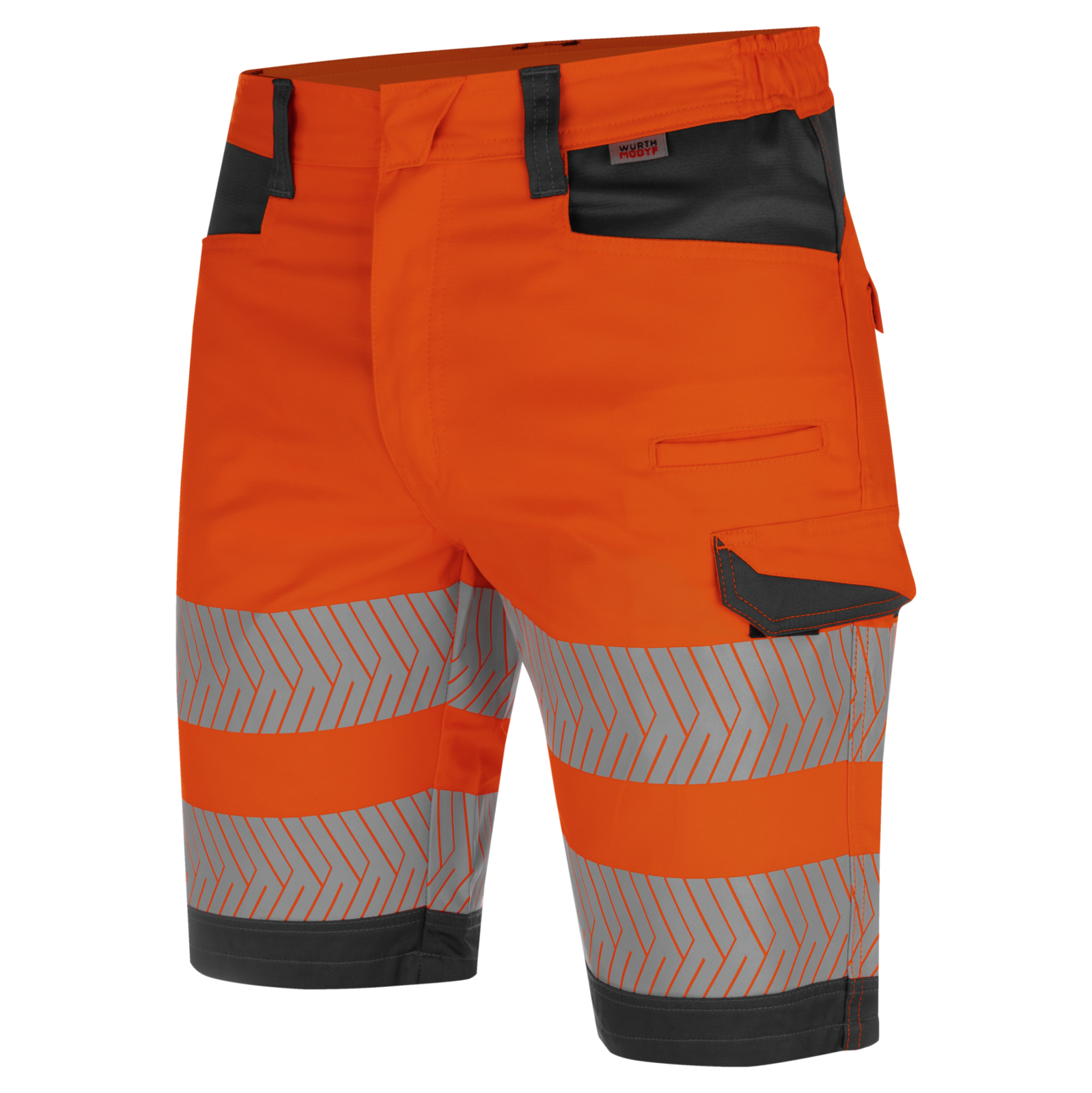 Bermuda de travail haute-visibilité fluo orange/anthracite Würth MODYF