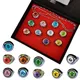 Anime NarAA10 Pcs Set Metal Rings Action Figure Cosplay Cartoon Akatsuki Itachi Accessoire Cool