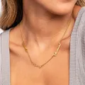 Lemegeton collier personnalisé prénom collier acier inoxydable femme collier avec nom personnalisé