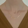 Collier à breloques en forme de larme collier à pendentif en acier inoxydable collier à chaîne