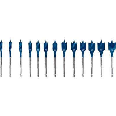 Bosch - expert Self Cut Speed Flachfräsbohrer-Set, 10/12/13/14/16/18/20/22/24/25/28/30/32 mm, Image