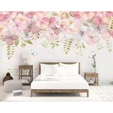 Peel&Stick Hydrangea Flower Pink Blossom Removable Wallpaper