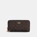 Coach Bags | Coach Long Zip Around Accordion Wallet | Color: Black/Brown | Size: 7 1/2" (L) X 4" (H) X 1" (W)