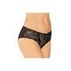 Panache Women's Clara Lace Brief, Charcoal/Black, S