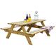 Woodshaw CRAFTED FOR YOUR OUTDOOR SPACE Appleton 6 Seater Picnic Bench, Pressure Treated Timber, Brown