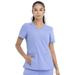 Cherokee Medical Uniforms Euphoria 2-Pocket V-Neck Top (Women's) (Size XL) Ciel Blue, Polyester,Rayon,Spandex