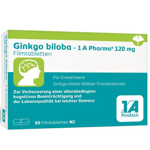 Ginkgo Biloba-1A Pharma 120 mg Filmtabletten 60 St