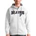 Men's Antigua White St. Louis Blues Wordmark Victory Full-Zip Hoodie