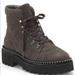 Michael Kors Shoes | New Vince Camuto Maissa Quilted Leather Lug Sole Hiker Boots Grey Leather | Color: Gray | Size: 7