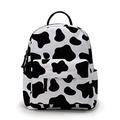 Mini Backpack, Loomiloo Small Backpack for Women Waterproof Shoulder Bag for Young Girls Kids Backpack, Cow Print 30, Mini Backpack: L 8.26" X W 4.72" X H 9.84"