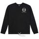 Sergio Tacchini Sweater Pullover Mens Sweatshirt Jumper Black 37666 176 A113D