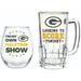 Green Bay Packers 17oz. Stemless Wine Glass & 16oz. Mug Gift Set