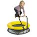 GONGE Mono 40.5' Round Toddler Trampoline w/ Handlebar, Steel in Black/Yellow | Wayfair 2400