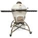 Vision Grills 22" Seires Maxis Kamado Charcoal Grill w/ Smoker Stainless Steel/Cast Iron/Ceramic in Gray | 47.28 H x 54 W x 33.5 D in | Wayfair