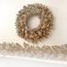 The Holiday Aisle® 24" Lighted Plastic Wreath in Brown/White | 4 H x 24 W x 24 D in | Wayfair 8052704D733A484086088D122CFC4152