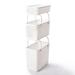 Like-it Modular Storage Basket S & Lid Set Plastic in White | 5.12 H x 10.04 W x 17.91 D in | Wayfair MSB-01S-W