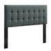 Red Barrel Studio® Panel Headboard Upholstered/Polyester in Gray | Queen | Wayfair 91C045C842B64BEEA4C223F4211BE1A8