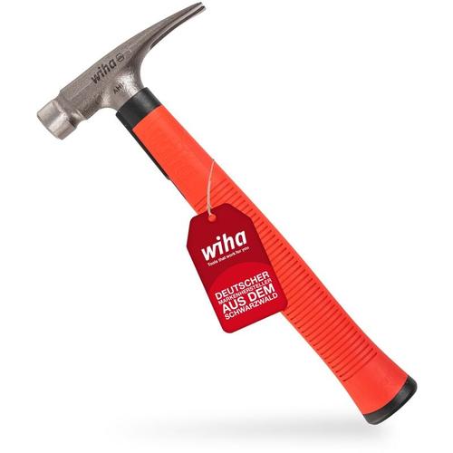 Wiha – Elektriker Hammer 300g (42071), Werkzeug für Elektriker für elektrische Arbeiten, flacher
