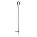 Minuteman International Shepherd's Hook Fireplace Poker Tool, 28 Inch Tall, Graphite Finish