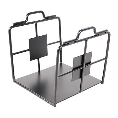 Minuteman International Wright Design Wood Holder, 12.5 Inch Long, Graphite Finish