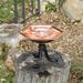 Achla Designs Hexagonal Bee Fountain & Birdbath w/Tripod Stand, 11.25 Inch Diameter, Copper Plated Finish