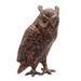 Achla Designs Indoor Outdoor Great Horned Owl Statue, 12.5 Inch Tall, Rustic Bronze Painted Finish