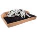 Black Orthopedic Memory Foam Pet Bed, 35.5" L X 51" W X 9" H, Black, XX-Large