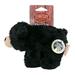 Holiday Bear with Squeaker Dog Toy, Small, Black
