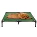 Cot-Style Elevated Pet Bed, 36" L X 29.75" W X 7" H, Green, Large