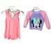 Disney Other | Disney Bundle Minnie Mouse Sweatshirt & Little Mermaid Swim Suit Cover Up | Color: Gray/White | Size: 4