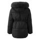 Women's Puffer Jacket with Hood Winter with Fur Waterproof Quilted Vest Winter Jacket Women's Mountain Jacket Black Elegant Casual Winter Jacket Parka Coat Long Women's Mountain Jacket, Black (black 2), M