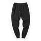 Men's Casual Pants Spring and Summer Models of Solid Color Drawstring Elastic Waist Comfortable Loose Trousers Trendy Fitness Sports Pants 3XL Black