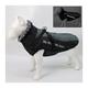 TTCI-RR Dogs Clothes Waterproof Large Dog Clothes Winter Dog Coat With Harness Furry Collar Warm Pet Clothing Big Dog Jacket Labrador Bulldog Costume Pet (Color : Grey, Size : 4XL)