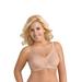 Plus Size Women's Fully®Side Shaping Lace Bra by Exquisite Form in Rose Beige (Size 44 B)