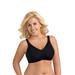 Plus Size Women's Fully®Side Shaping Lace Bra by Exquisite Form in Black (Size 40 B)