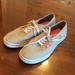 Vans Shoes | 8 Vans Sneakers Gray With Pink Trim | Color: Gray/Pink | Size: 8
