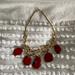 Anthropologie Jewelry | Anthropologie Necklace | Color: Gold/Red | Size: Os